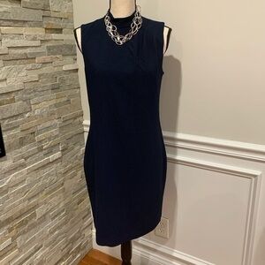 Trina Turk sleeveless navy seas dress